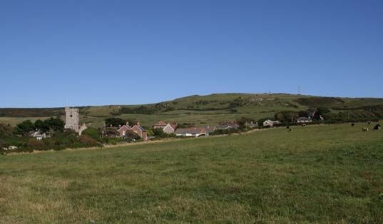 View towards St Catherine's Down