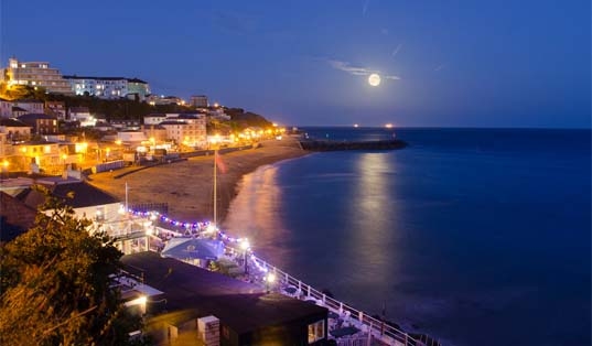 Ventnor at night, image courtesy of Visit Isle of Wight