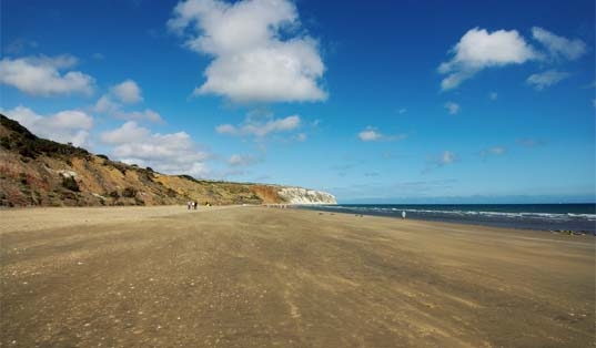 Yaverland beach, image courtesy of Visit Isle of Wight